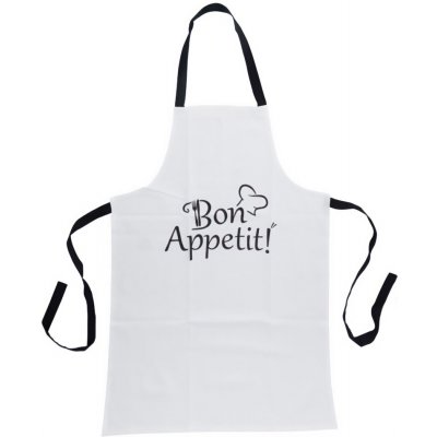 Home Styling Collection Bavlněná zástěra s nápisem 84 x 60 cm bílá – Sleviste.cz