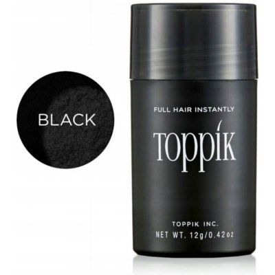 Toppik Hair Building Fibers Zahušťovací vlákna na vlasy a vousy Černá 27 g – Zbozi.Blesk.cz