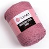 Příze Pletací / háčkovací příze YarnArt MACRAME CORD 5mm 792 starorůžová, jednobarevná, 500g/85m