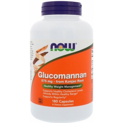 Now Foods Glucomannan 575 mg 180 kapslí