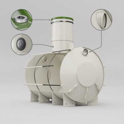 Sineko Akumulační nádrž Nautilus 3 m³ Hard line – HobbyKompas.cz
