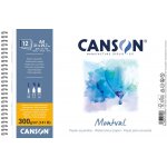 Canson Montval Skicák v kroužkové vazbě A4, CP 300 g 12 listů – Zboží Dáma