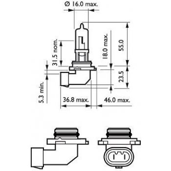 Philips Vision 9005PRC1 HB3 P20d 12V 60W