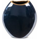 EUROFIRANY DEKORAČNÍ VÁZA AMORA 14X7X16 CM TMAVĚMODRÁ – Hledejceny.cz