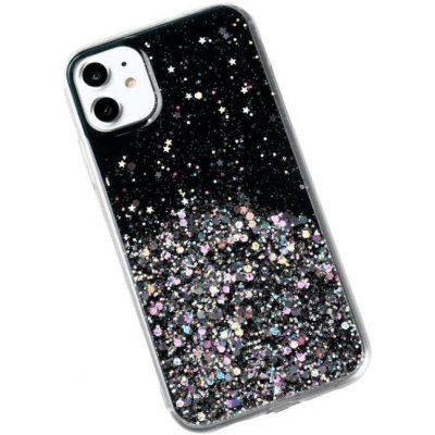 Pouzdro WOZINSKY Star Glitter silikonové Apple iPhone 11 černé