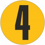 Podlahové číslo - 4 podlahové samolepky průměr 200 mm – Zboží Dáma