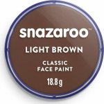 Barva na obličej Snazaroo hnědá Light Brown 18 ml – Zboží Mobilmania