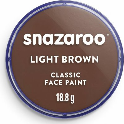 Barva na obličej Snazaroo hnědá Light Brown 18 ml – Zboží Mobilmania