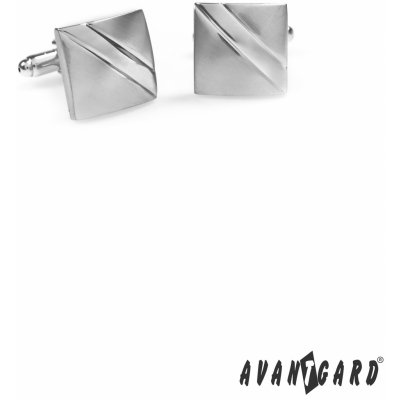 Avantgard manžetové knoflíčky Premium stříbrná mat lesk 573-20214 – Zboží Dáma