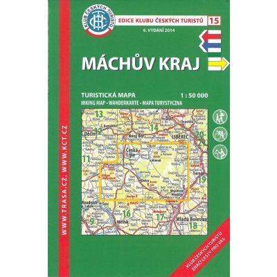 mapa Máchův kraj 1:50 t. 6.vydání 2014