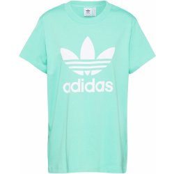 adidas ORIGINALS tričko Boyfriend stříbrná světle zelená
