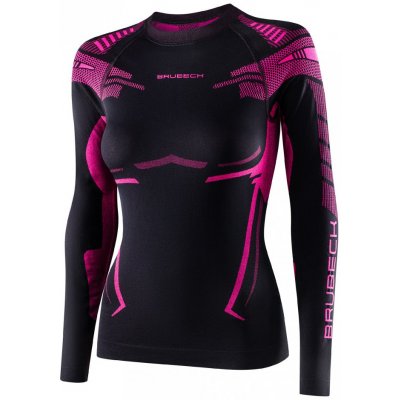 Brubeck Dry s dlouhým rukávem Black/Fuchsia – Hledejceny.cz