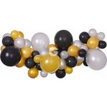 Gemar Balónková girlanda metal černá zlatá stříbrná – Zboží Dáma