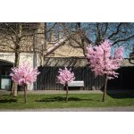 DECOLED 3D umělý strom Sakura 200 × 150 cm, růžová dekorace, IP44 venkovní, kov a plast – Zboží Dáma