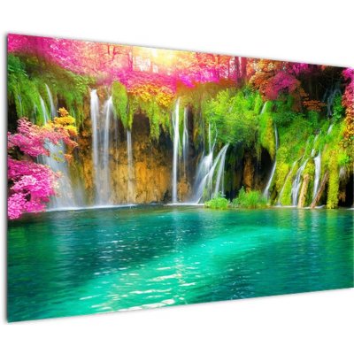 Obraz - Vodopád, Plitvická jezera, Chorvatsko, jednodílný 120x80 cm
