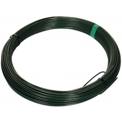 Napínací drát poplastovaný (Zn+PVC) - zelený, délka 78 m – Zbozi.Blesk.cz