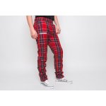 Pleasures Rudeboy Plaid pant Red červená – Sleviste.cz