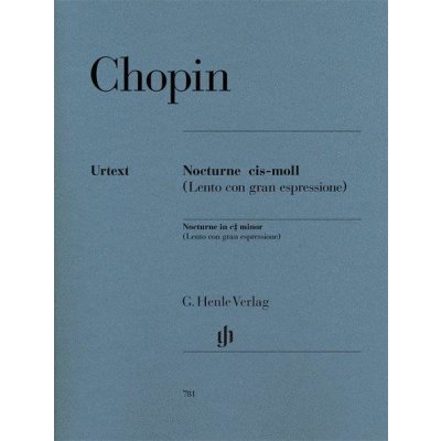 Chopin Nocturne In C Sharp Minor Op. Post noty na klavír – Zboží Dáma