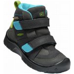 Keen Hikeport Mid Strap Wp K dětská kotníková obuv KEN12131317 magnet/greenery