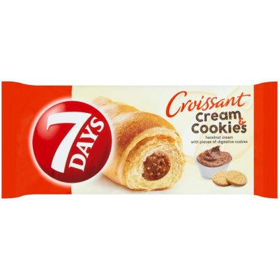 7Days Croissant Cream & Cookies oříšek & sušenky 60 g – Zboží Dáma
