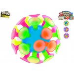 Míček 10 cm s přísavkami mix barev modrá růžová zelená fialová – Sleviste.cz