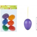 Vajíčka plast 9cm/6ks mix colors S160343 – Zboží Dáma