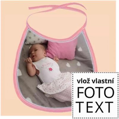 Bryndák růžový s vlastní fotkou či potiskem 20 x 25 cm – Hledejceny.cz