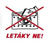 Magg 120127 Znak "Letáky ne" 37x52mm - samolepka – Zboží Dáma