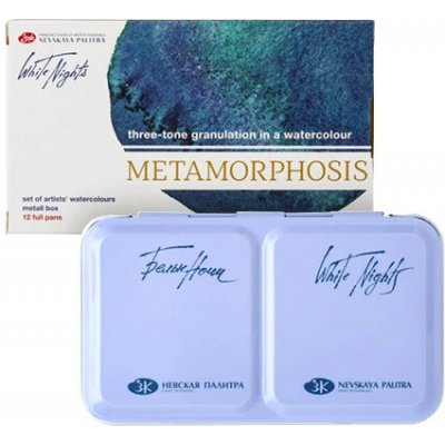 Nevskaya Palitra sada akvarelových barev Metamorphosis 12 ks - kovový box – Hledejceny.cz