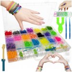 Kruzzel 18082 Gumičky na výrobu náramků 4400 ks tkalcovský stav – Hledejceny.cz