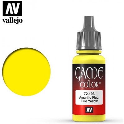 Vallejo: Game Color Fluorescent Yellow 18ml – Zboží Mobilmania