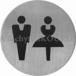 BTV Piktogram WC unisex 75mm nerez