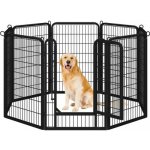 Ohrádka pro štěňata 615283 black 8 pc , 100cm - A YAHEETECH – Zboží Mobilmania