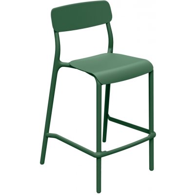 Zahradní barová židle Ferne plastová zelená 98,5 x 54,5 x 37 cm FRIK5510-2411U – Hledejceny.cz