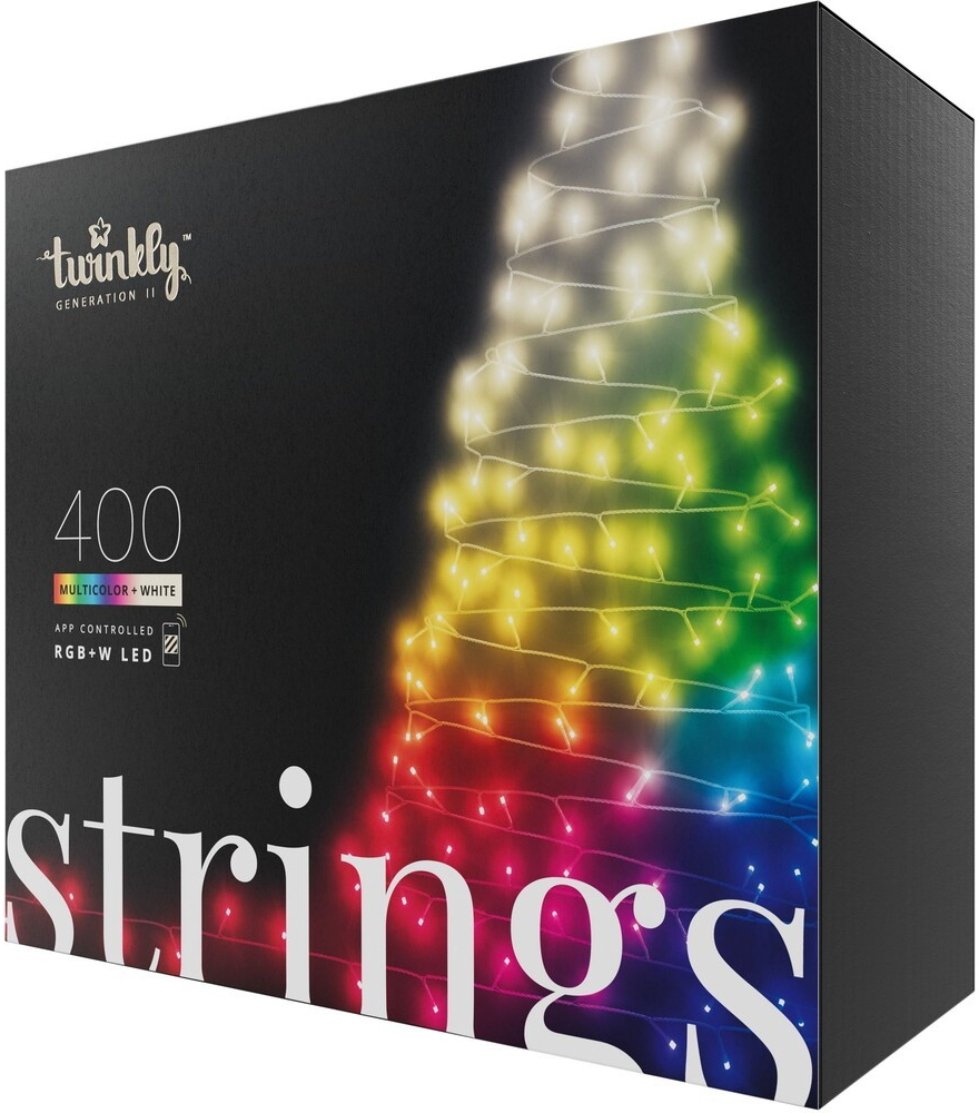 TWINKLY Smart LED vánoční řetěz Strings TWS400SPP-BEU 20m WiFi