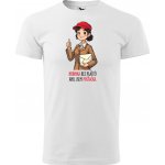 Sablio Tričko s potiskem Hrdinka bez pláště? Ano, jsem pošťačka bílé – Zboží Dáma