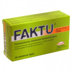 FAKTU RCT 100MG/2,5MG SUP 20