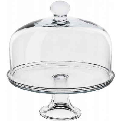 Edwanex Skleněný Stojan na dort s krytem je součástí sady 30 cm – Zbozi.Blesk.cz