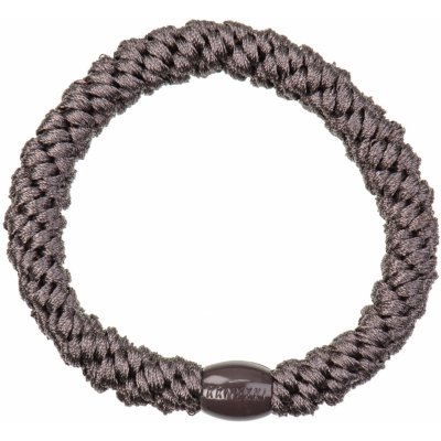 KKNEKKI Gumička do vlasů Kknekki Cedar, šedá barva, textil – Zboží Dáma