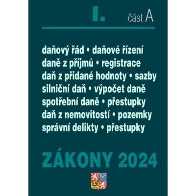 Zákony I. A / 2024 - Daňové zákony – Zbozi.Blesk.cz