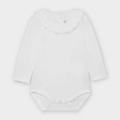 Body s dlouhým rukávem a límečkem smetanové NEWBORN Mayoral – Hledejceny.cz