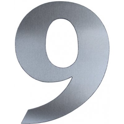 Kateon Nerezové domovní číslo popisné - FRANCE varianta: číslo 9 – Sleviste.cz