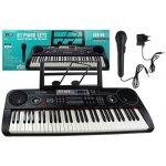 Lean Toys klávesnice 328 06 + adaptér mikrofon hudební stojan – Zboží Mobilmania