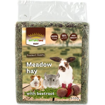 Nature Land Meadow Hay Seno Červená řepa 0,65 kg – Zboží Mobilmania