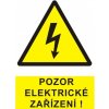 Piktogram A Perfekt Samolepka pozor elektrické zařízení blesk v trojúhelníku (žlutá) 90x120mm