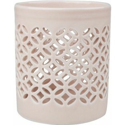 Svícen porcelánový starorůžový 9 x 10,5 cm – Hledejceny.cz