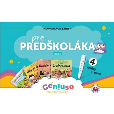 Geniuso -Balíček: 4 Hovoriace knihy s perom pre PREDŠKOLÁKA