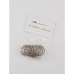 MKLuzkoviny.cz Ocelové kroužky na závěs s háčky - staré zlato 10 ks – Hledejceny.cz