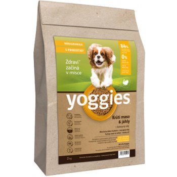 Yoggies minigranule lisované za studena s probiotiky Krůtí maso & jáhly 2 kg