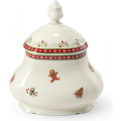 Dóza na čajové sáčky, 0,65 l, perníčky, vánoční porcelán, Leander – Zboží Mobilmania